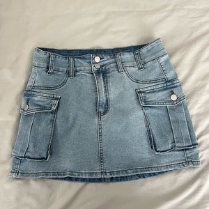 Cargo Jean Skirt